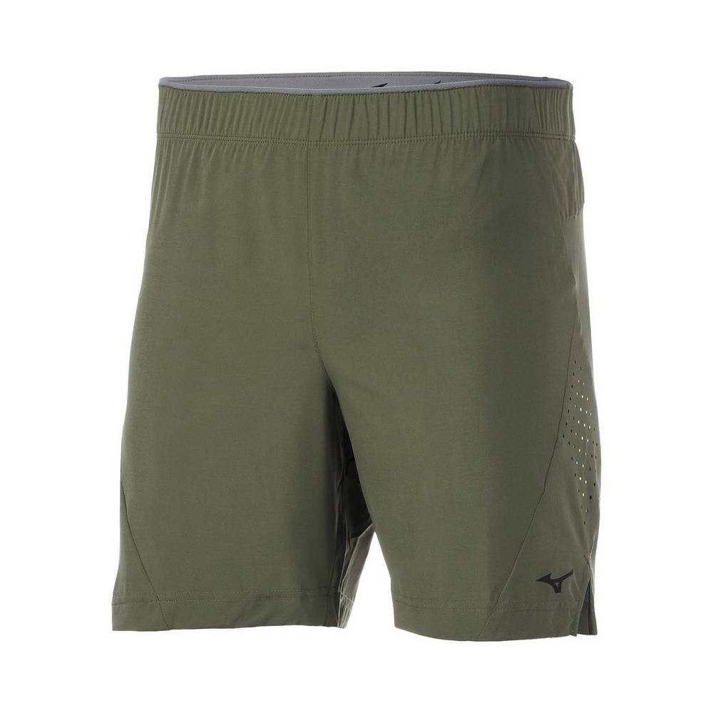 Pantalones Cortos Mizuno Alpha 7" Hombre Verde Outlet WLDH-47815